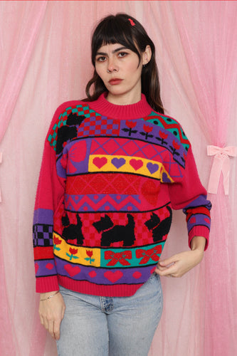 ❤️ 90s Scottie Dog Lover Sweater