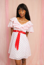 ❤️ 70s Polka Dot Babydoll Mini Dress