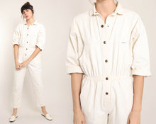 80s Cotton Denim Jumpsuit