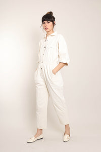 80s Cotton Denim Jumpsuit