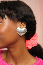 ❤️ 80s Harlene Korey Sterling Silver Heart Earrings