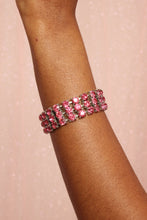 ❤️ 60s Pink Rhinestone Bracelet