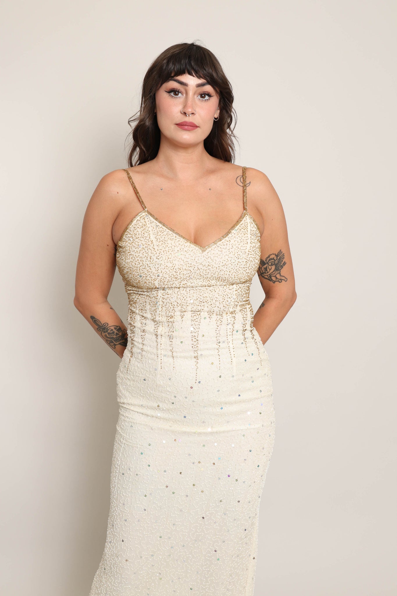 90s Beaded Silk Dress Luxie Vintage 90s Beaded Silk Dress Luxie Vintage
