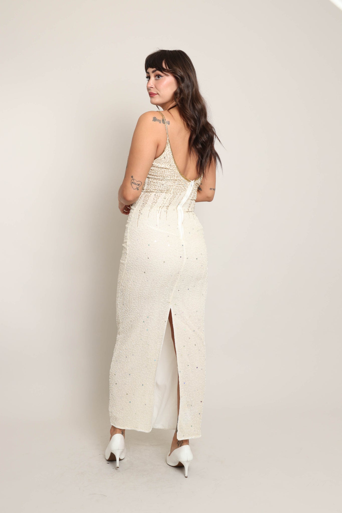 90s Beaded Silk Dress – Luxie Vintage 90s Beaded Silk Dress – Luxie Vintage