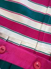 80s Lanz Striped Dress With Collar