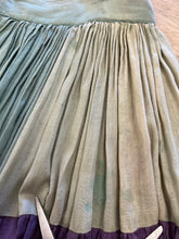 50s Color Block Gauze Cotton Skirt