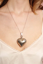 ❤️ 70s Heart Shaped Sterling Silver Pendant