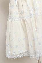 70s Blue Eyelet Lace Petticoat