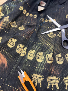 50s Hand Painted Mexican Circle Skirt