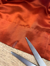 50s Burnt Orange Satin Dress