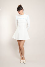 70s Something Blue Mini Dress