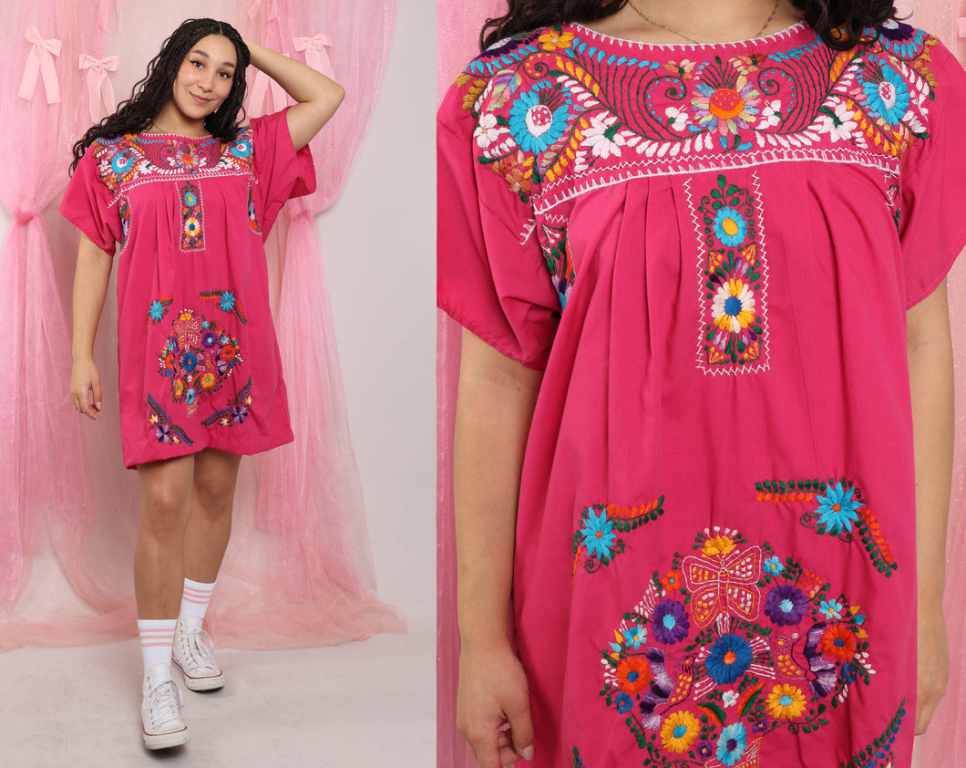 ❤️ 80s Bird & Butterfly Oaxacan Dress