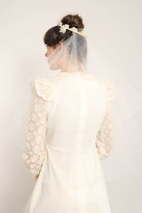 60s Beaded Crown Veil