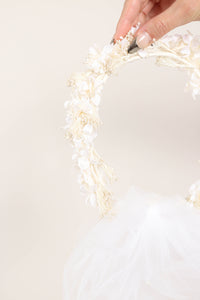 70s Flower Crown Veil