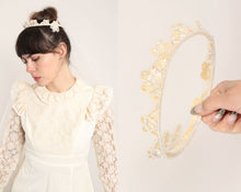 60s Beaded Crown Veil
