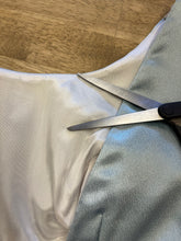 90s Powder Blue Satin Dress