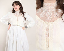 70s Victorian Lace Shirt