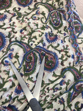 70s Purple Paisley Gauze Dress