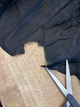 1940s Black Sheer Chiffon & Lace Bias Cut Nightgown