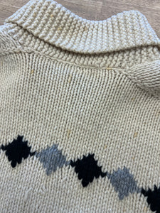 60s Horse Print Cowichan Sweater