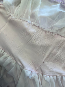 70s Lilac Chiffon Gown