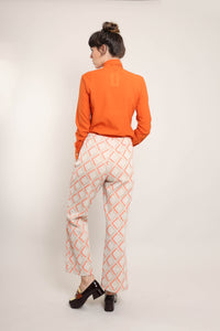 80s Orange Ascot Shirt