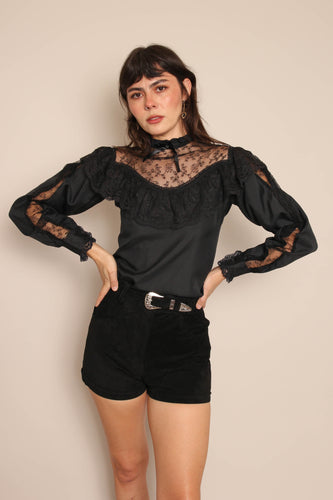 70s Rodeo Witch Blouse - S