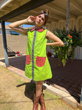 70s Strawberry Print House Dress