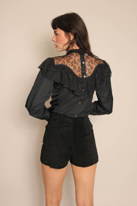 70s Rodeo Witch Blouse - S