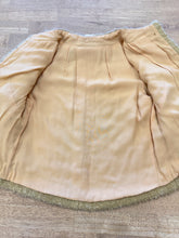 1950s Wool Boucle Knit Two Piece Jacket Skirt Set