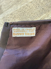 1960s Bonwit Teller Brown Strapless Micro Pleated Party Dress