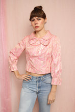 ❤️ 50s Pat Sandler Brocade Blouse