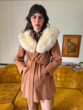 70s Penny Lane Jacket With Fur Collar