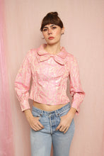 ❤️ 50s Pat Sandler Brocade Blouse