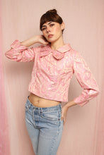 ❤️ 50s Pat Sandler Brocade Blouse