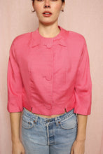 ❤️ 50s Pink Cropped Jacket