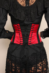90s Stormy Leather Witch Corset - L