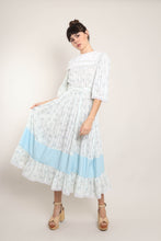 80s Floral Prairie Dress