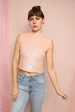 ❤️ 60s Pink Sequined Knit Tank