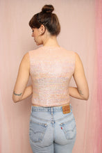 ❤️ 60s Pink Sequined Knit Tank