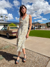 1990s Autumn Fruit Print Tank Midi Dress