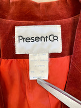 70s Rust Velvet Blazer