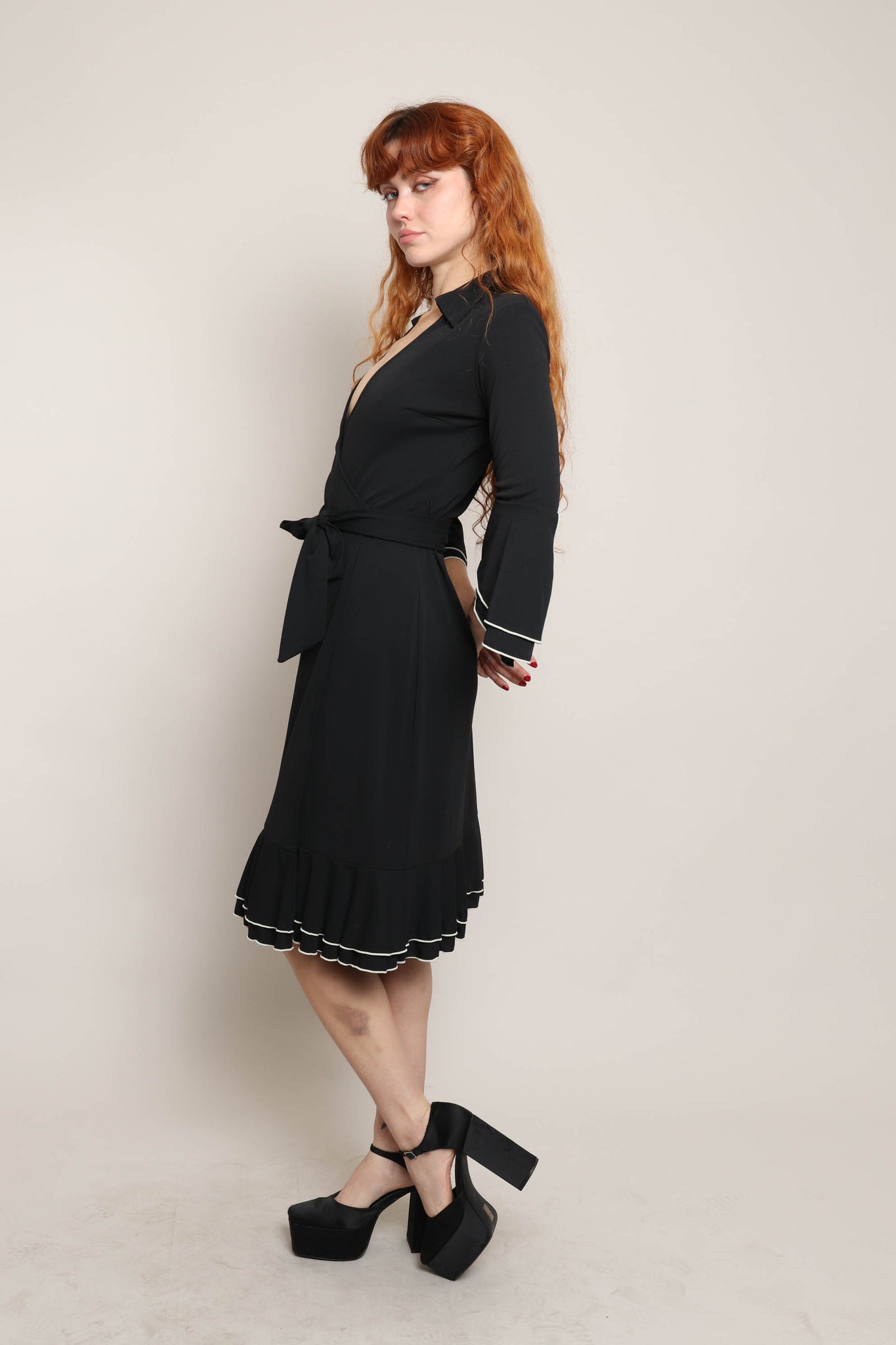 express little black dress Mesh Crew Neck Long Sleeve Mini Sweater this fit Little Black Dress from Express