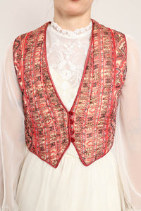 60s Quilted Indian Vest