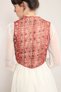 60s Quilted Indian Vest