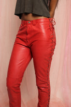 ❤️ 80s Leatherette Lace Up Pants