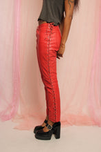 ❤️ 80s Leatherette Lace Up Pants