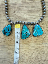70s Turquoise Sterling Silver Necklace