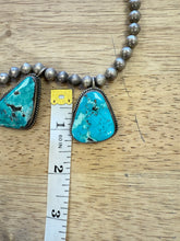 70s Turquoise Sterling Silver Necklace
