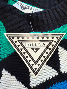 80s Bold Abstract Sweater